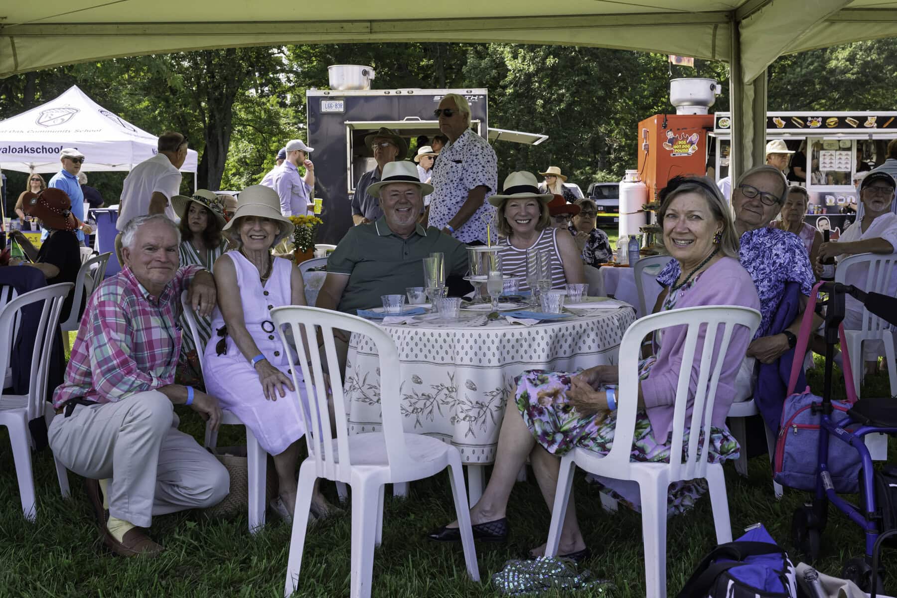 Some attendees took in the match at the Rotary Lounge, either bringing their own picnic lunch to enjoy or grabbing a bite to eat from the foodtruck vendors.