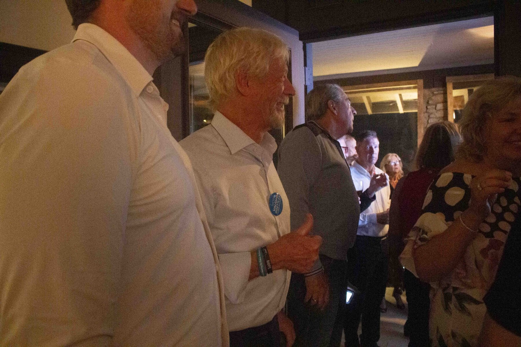 NOTL's next lord mayor Vaughn Goettler smiles as he wins the election.