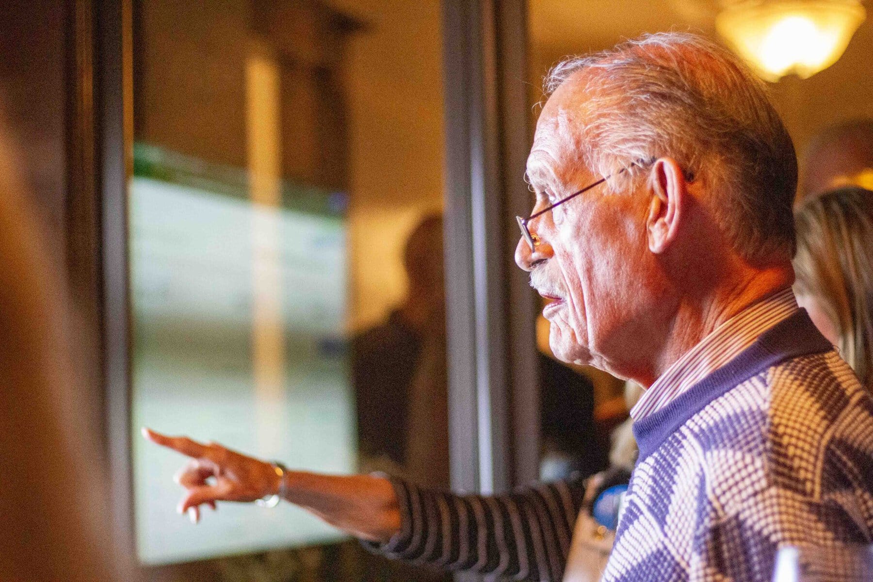 Randy LeGallais keeps his eyes on the results.