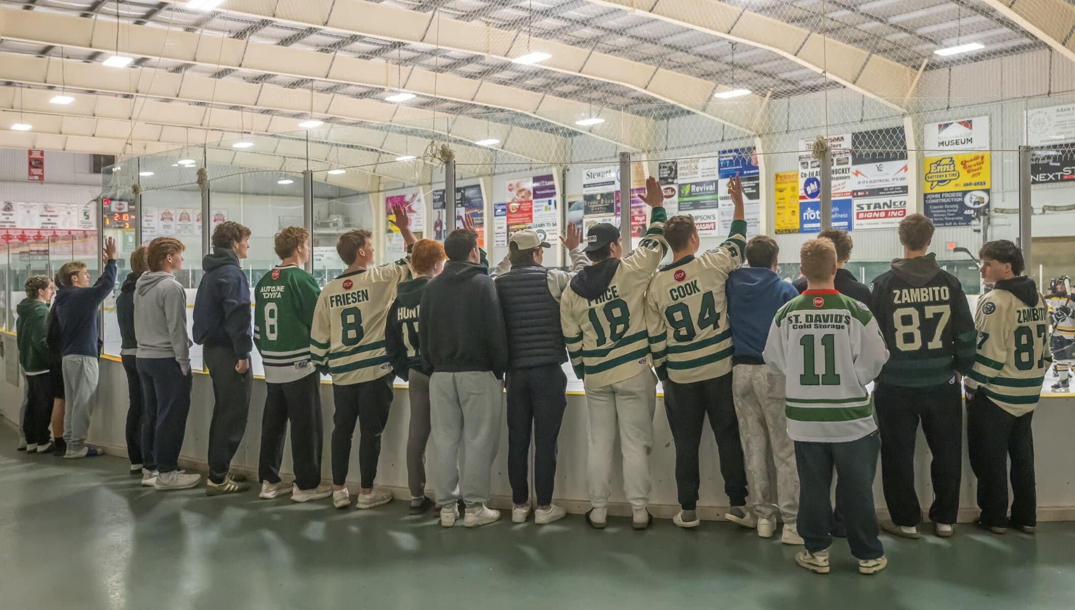 The NOTL Wolves' loyal fans cheer on the U18 Wolves, who lost in the championships to Casselman-Embrun 2-1.