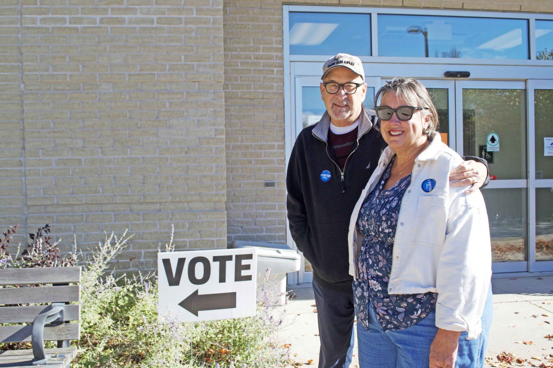 Joanne and Doug McCallum hope the next council can fi nd a solution to bring restaurant patios back to Queen Street.