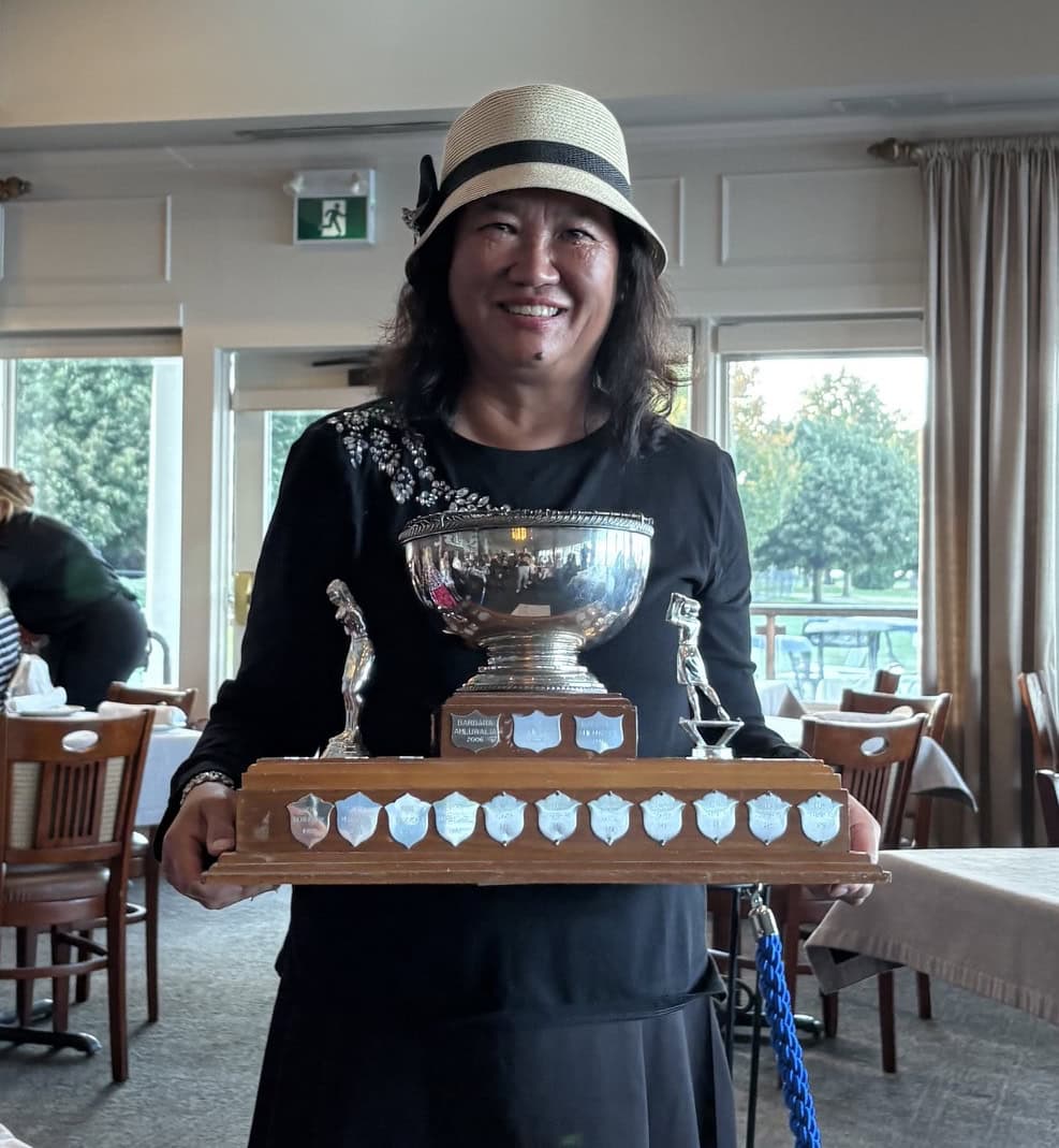 May Chang with the Rossall Cup for 2026. 