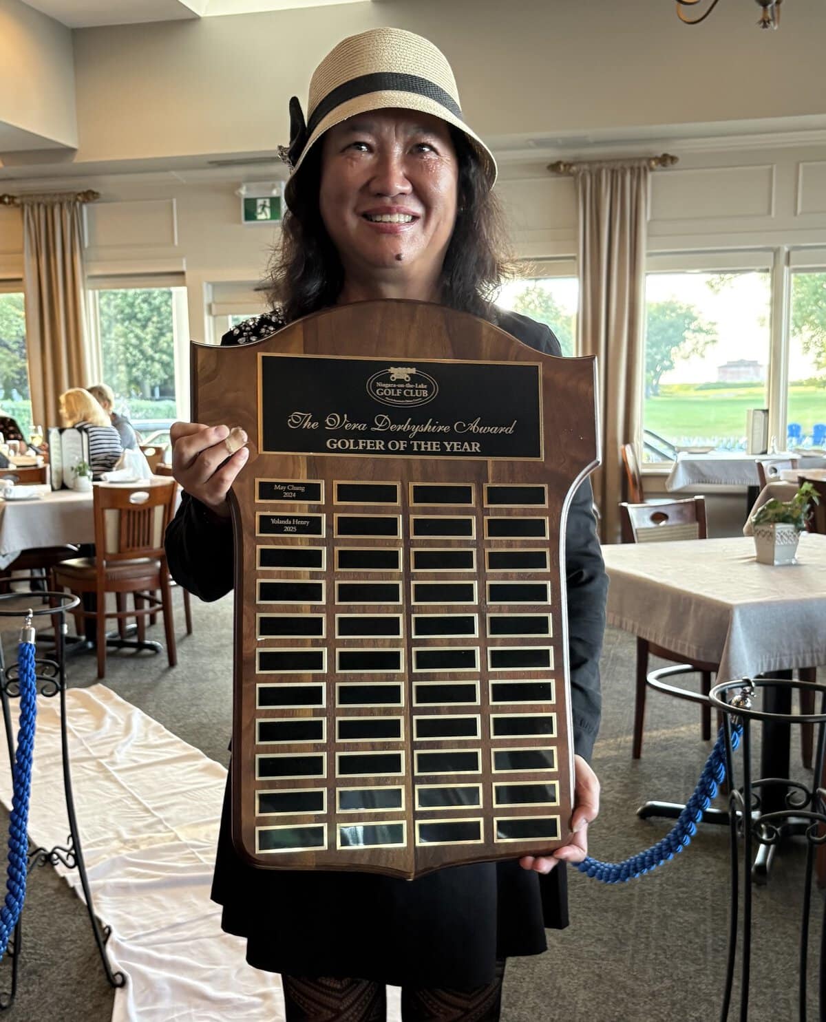 May Chang won the 18-hole women's league Vera Derbyshire Award for golfer of the year, along with the Rossall Cup. 