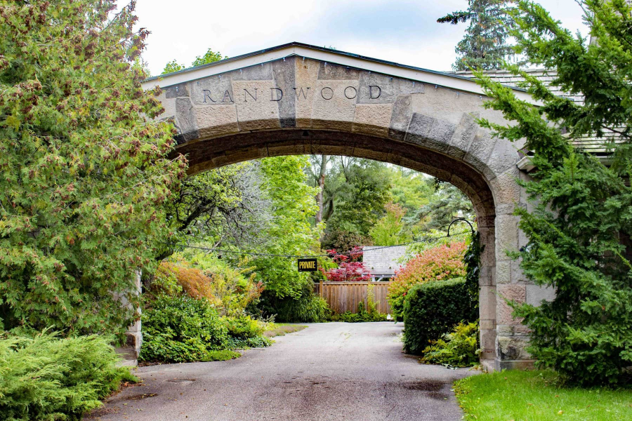 An entrance to the Randwood Estate off Charlotte Street.