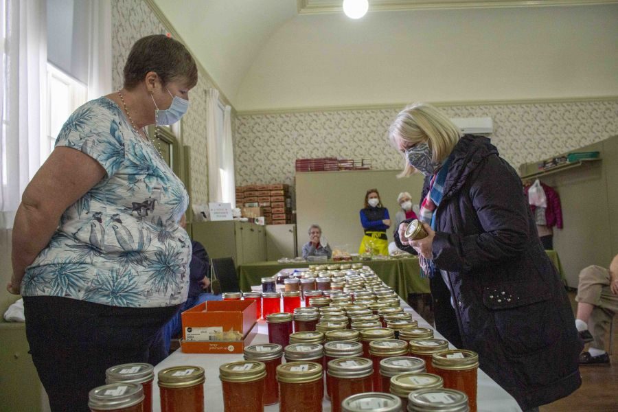 Linda_Pequegnhe_searches_for_gooseberry_jam_at_the_Christmas_Market_on_Saturday._Evan_Saunders