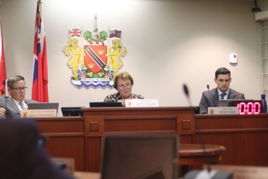 Lord Mayor Betty Disero sits as chair at the council meeting Monday.