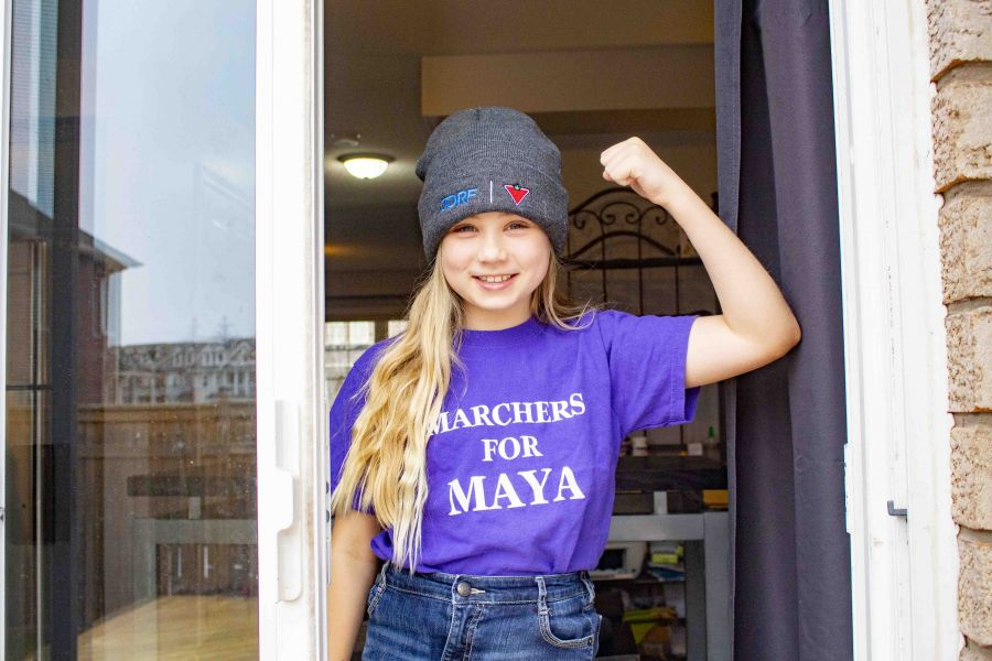 Maya Webster needs donations for her diabetes fundraising team, Marchers for Maya, so she can help find the cure for diabetes.