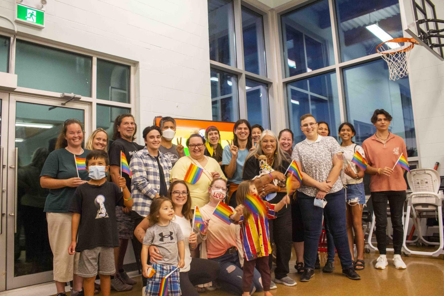 Members and friends of the Niagara Regional Native Centre joined Lyndon George last Wednesday for the centre's first-ever Rainbow Warrior Talk.