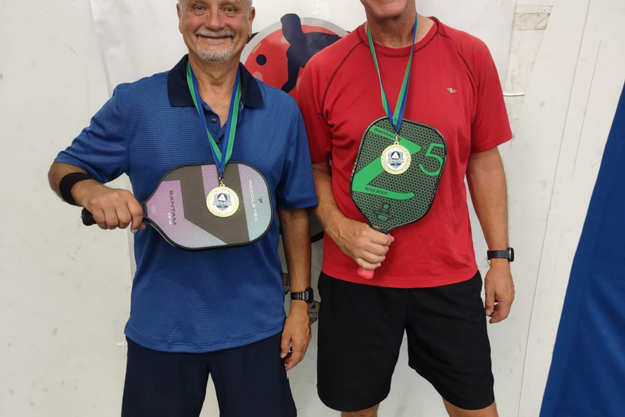Dwayne Yeager and Scott Lapointe brought home gold in the men's open doubles at the North York  Cup.