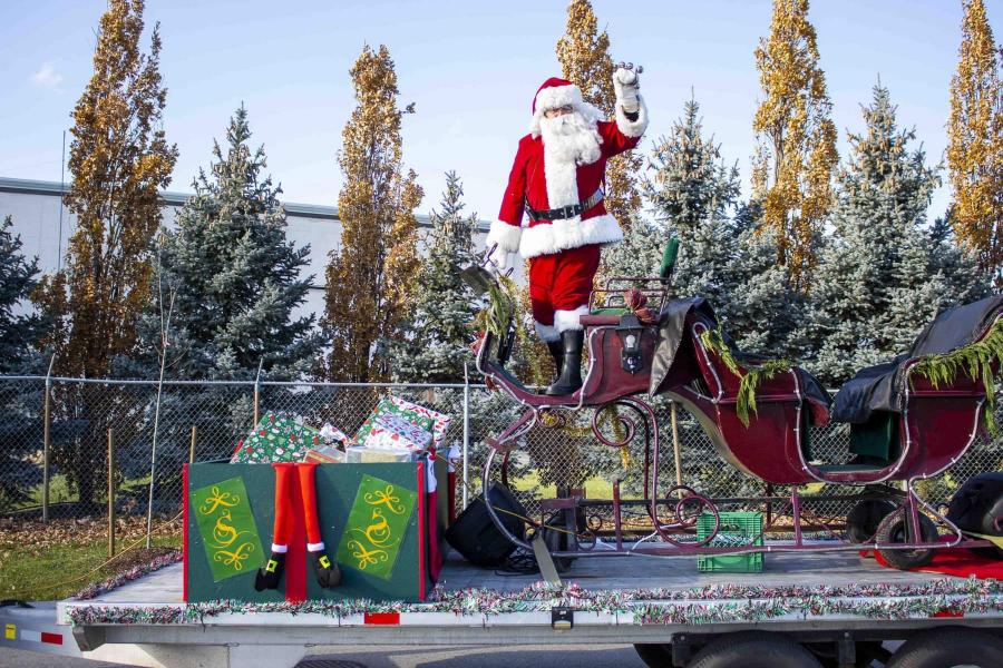 The Santa Claus parade is back in-person for the first time
in two years.