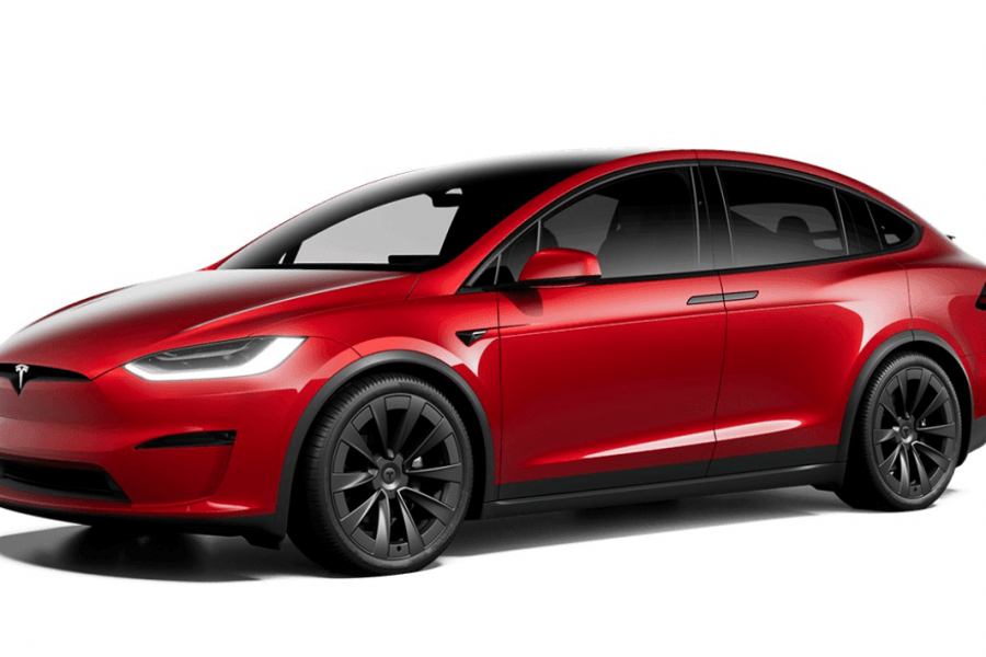 The driver of a Tesla Model X, similar to this one, faces a careless driving charge (Tesla Canada photo).